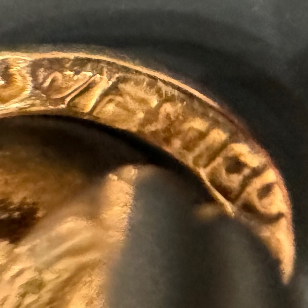 Vintage Silver ring with onyx inset size 6-6.5 adjustable Mexico stamped - Picture 11 of 11